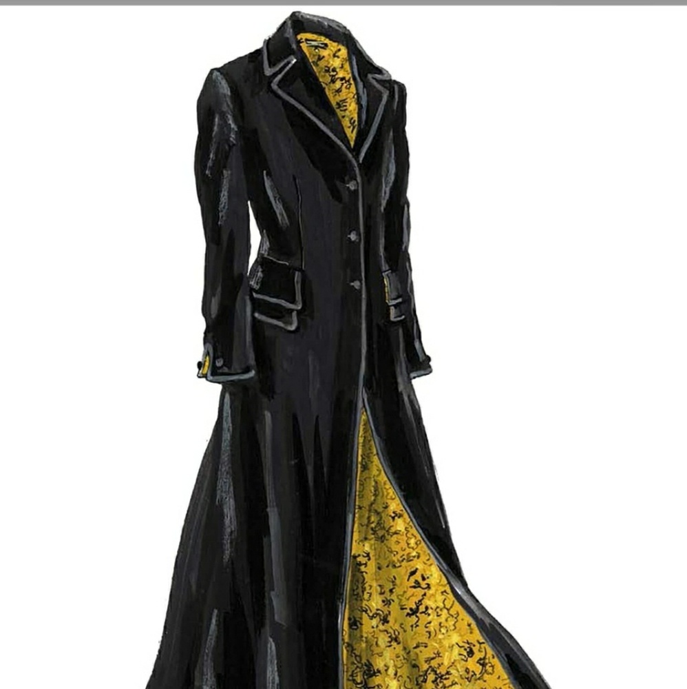 J Peterman Edwardian Velvet Coat
